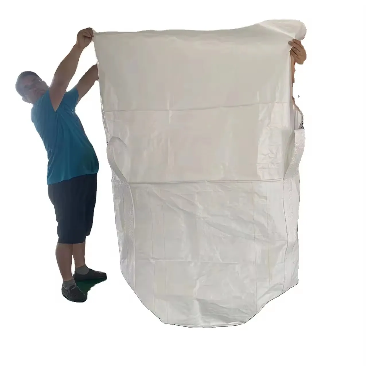 Jumbo Bags For Sand Packing Support Printing Logo Polypropylene 1 Tonne Bulk Bags for Chromium Vanadium Titanium White corundum
