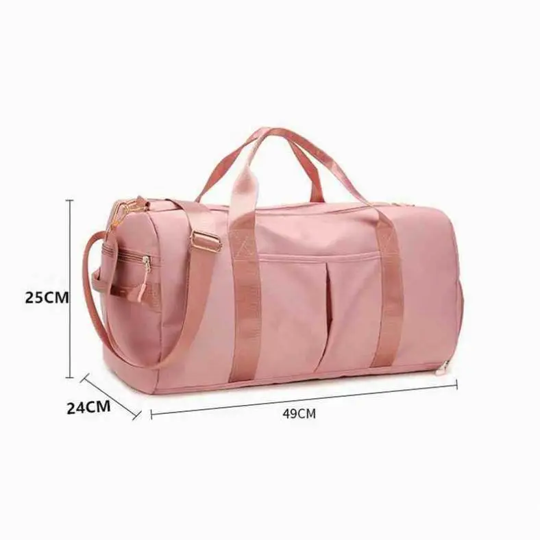 Custom Hot Sale Large Capacity Waterproof Foldable Trolley Shoe Storage Sports Gym Travel Duffle Bag