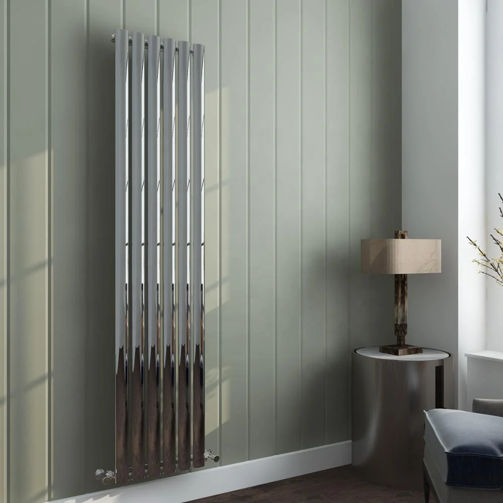 Hot selling SUN-R10 VERTICAL CHROME  Designer Radiator Heated Towel water radiator for bathroom