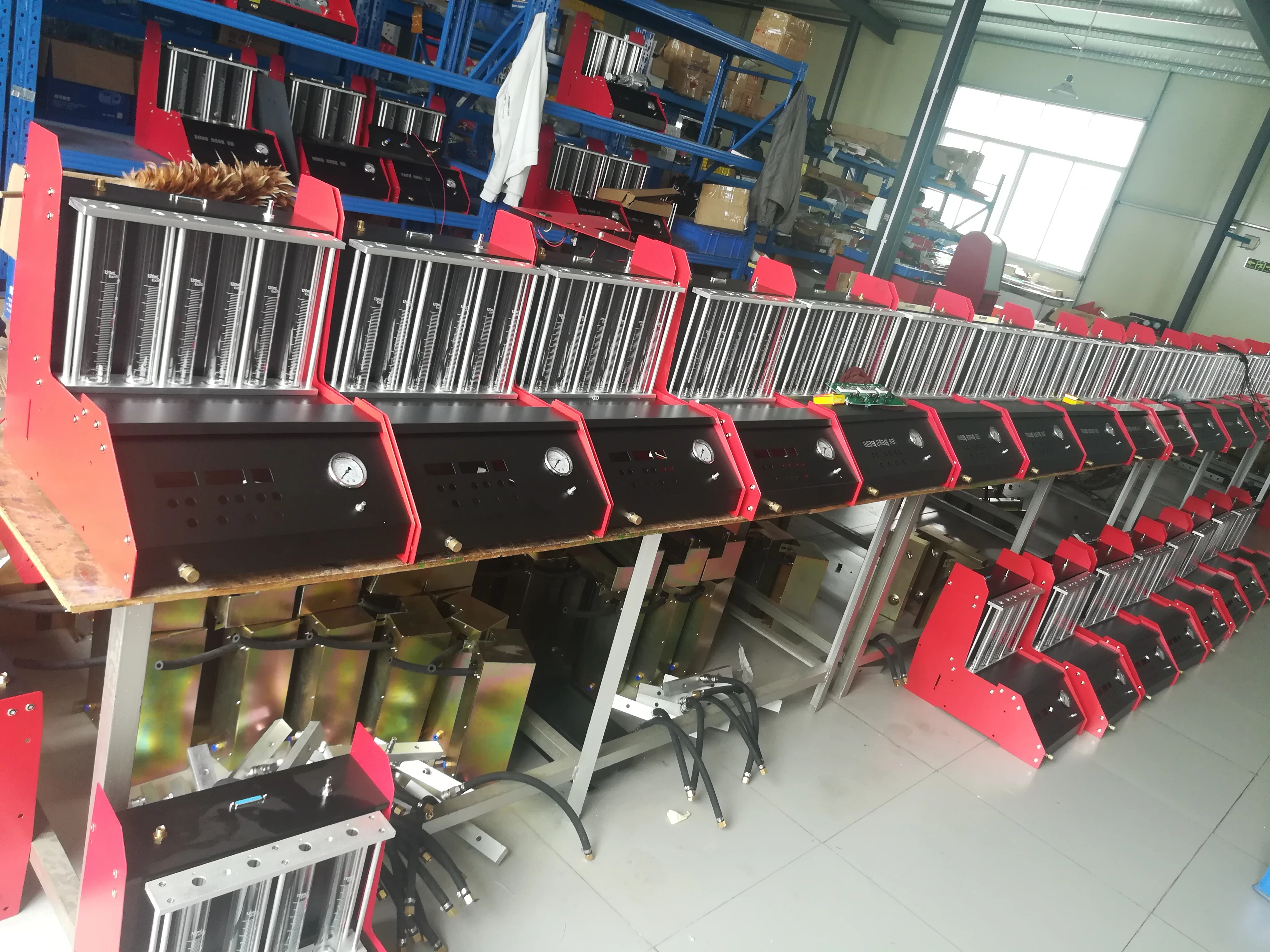 Automatic 6 cylinders fuel injector cleaner and tester machine made in China factory