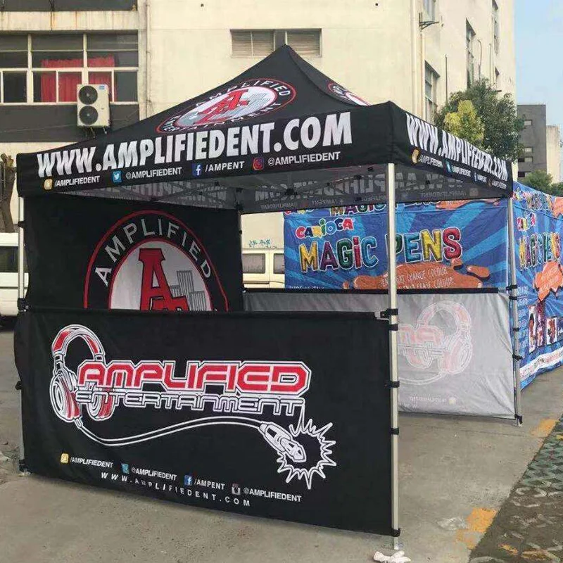 Trade Show Tent Custom Promotional Campaign Advertising Logo Folding Pavilion Canopy Pop-up Tent