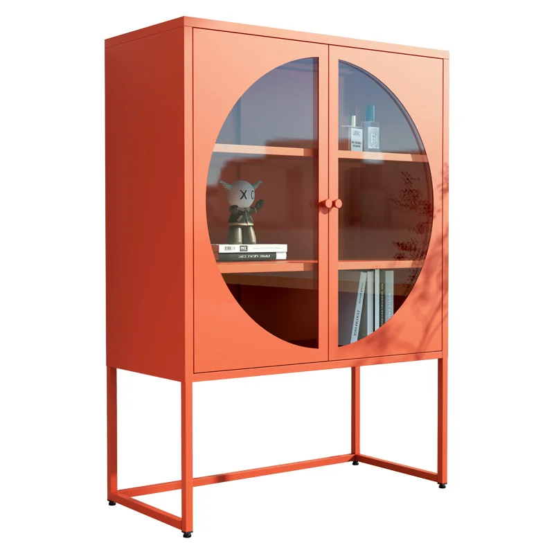 Hot Sale Industrial And Modern Design 2 Door Metal Storage Cabinet Locker Standing Cabinet For Home
