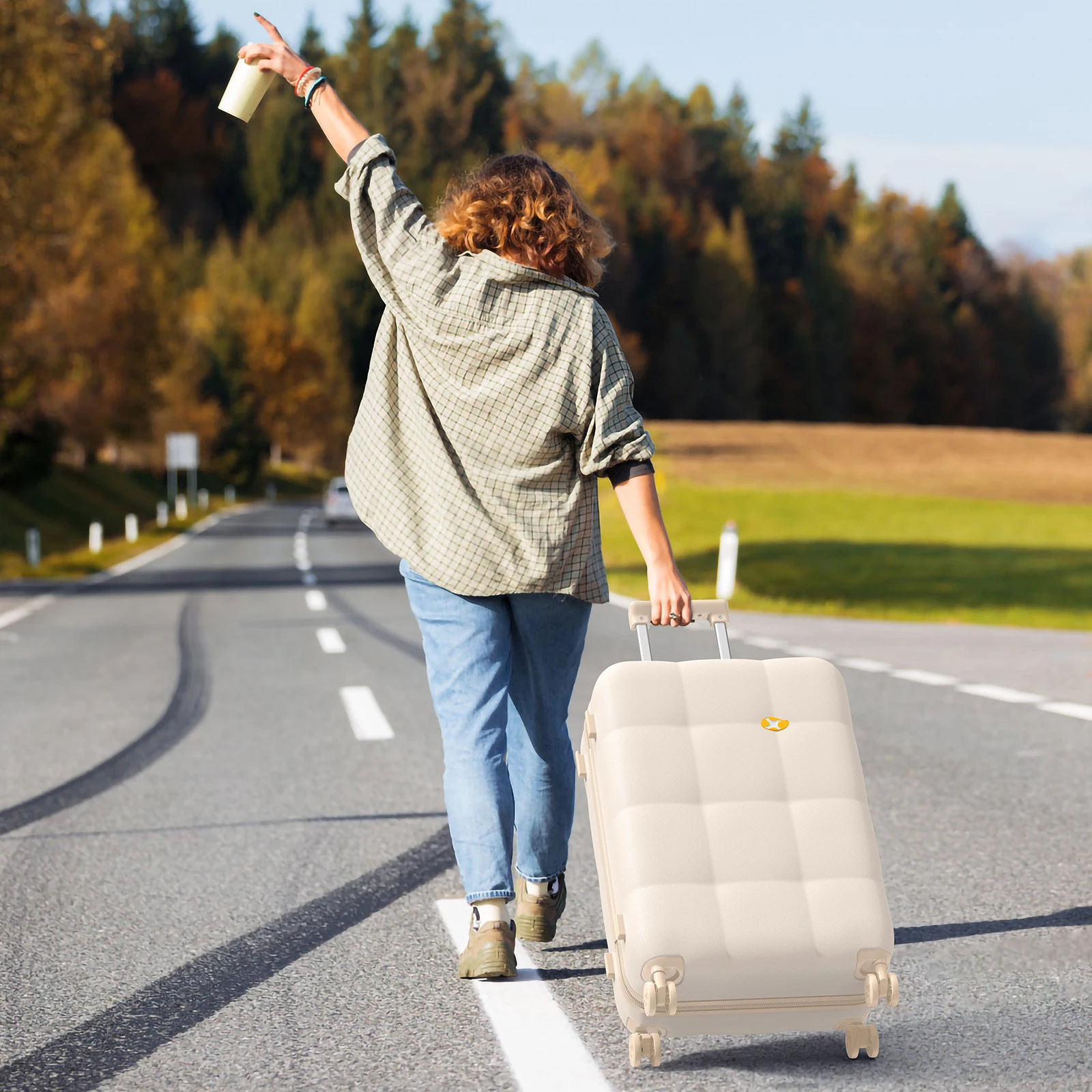 Fashionable Sofa Series 20'24'28' Traveling Luggage Set Durable PC Hard Shell Boarding Case Universal Wheel  Suitcase Set