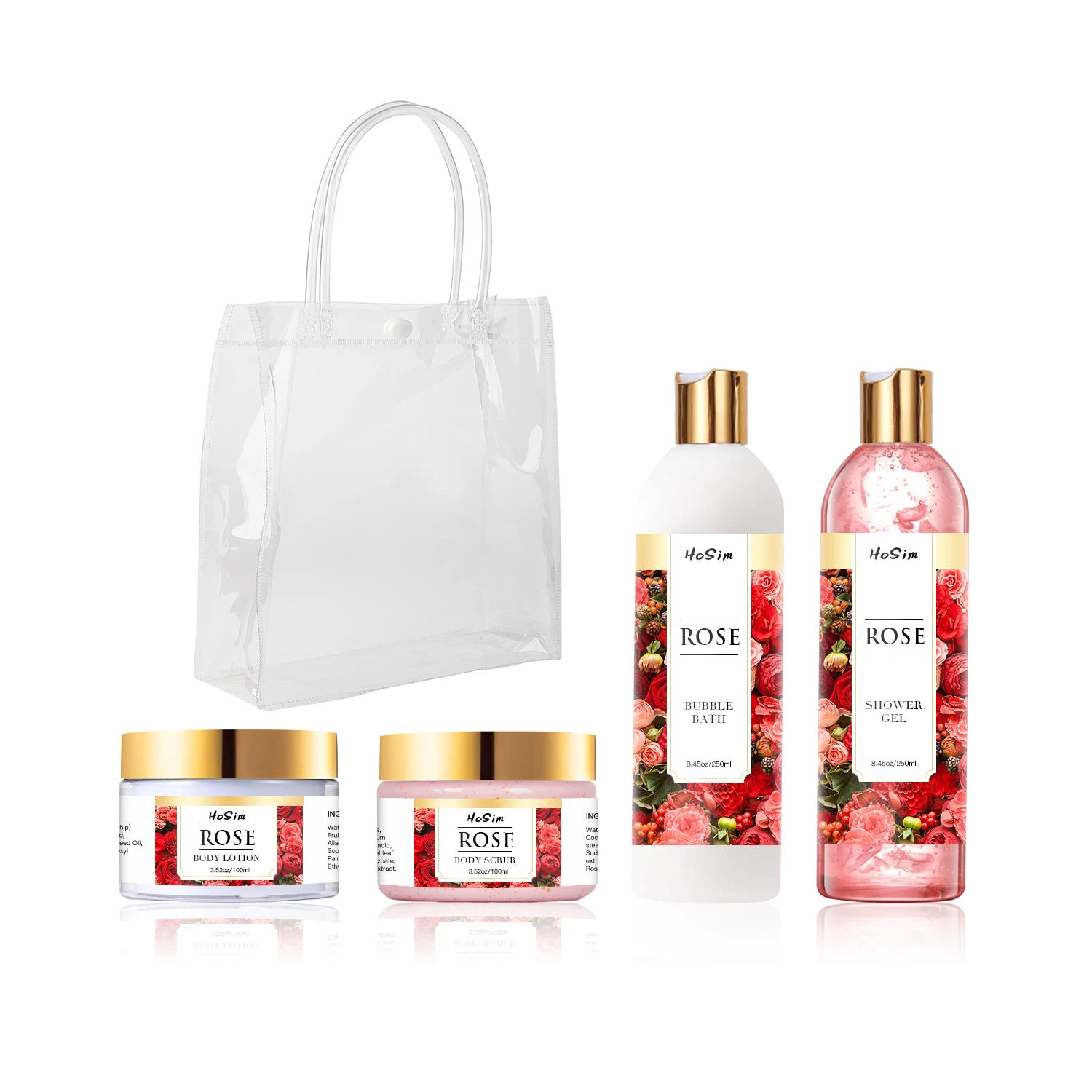 Bath And Body Gift Set Christmas Birthday Holiday Women Gift Body Scrub Lotion Shower Gel Bubble Bath SPA Set