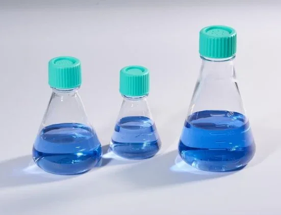 chemistry lab supplies Shake Bottles Sterile Conical Erlenmeyer Shake Flask for Cell Culture