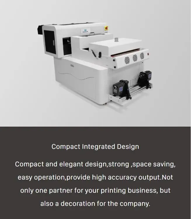 SinoColor big sale automatic dual i1600 heads 2400dpi dark/light t-shirt garment hoodies bag dtf printer with heat press machine