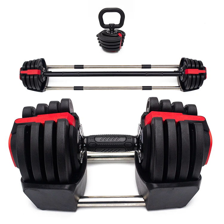 30 kg PU Dumbbell DDP 52.5lb 50kg Set Stones Price 200 lbs 80kg Dumbbells 1kg Quick Lock Adjustable Dumbbell Set 5-50 40