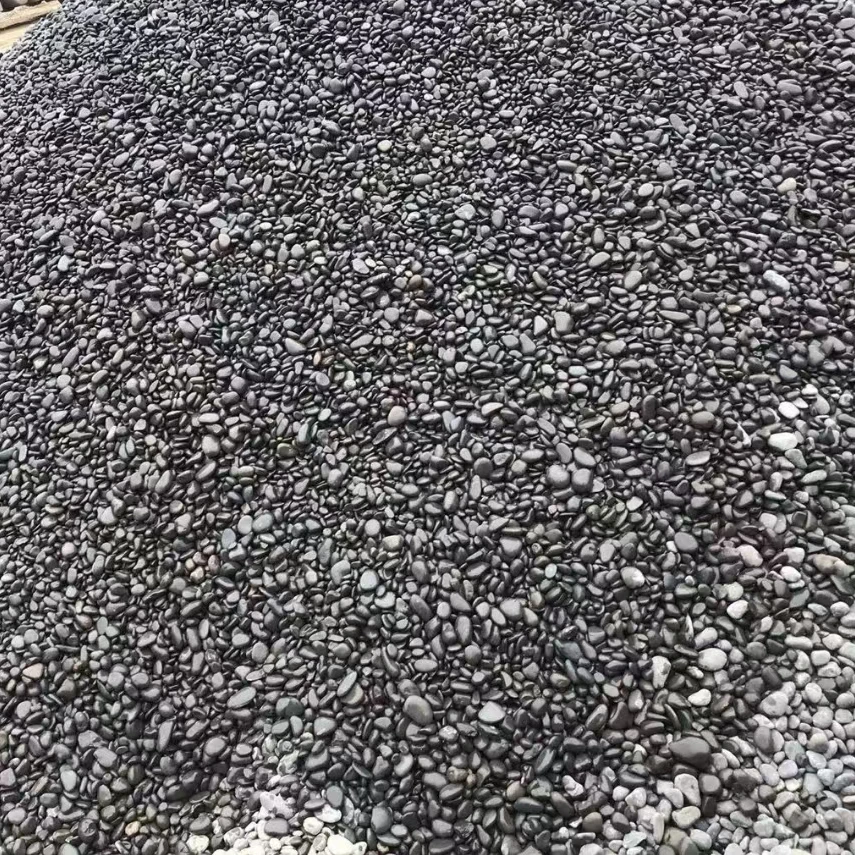 cheap decorative black basalt cobbles pebble and cobble stone gravel marble cobblestone mosaic for garden