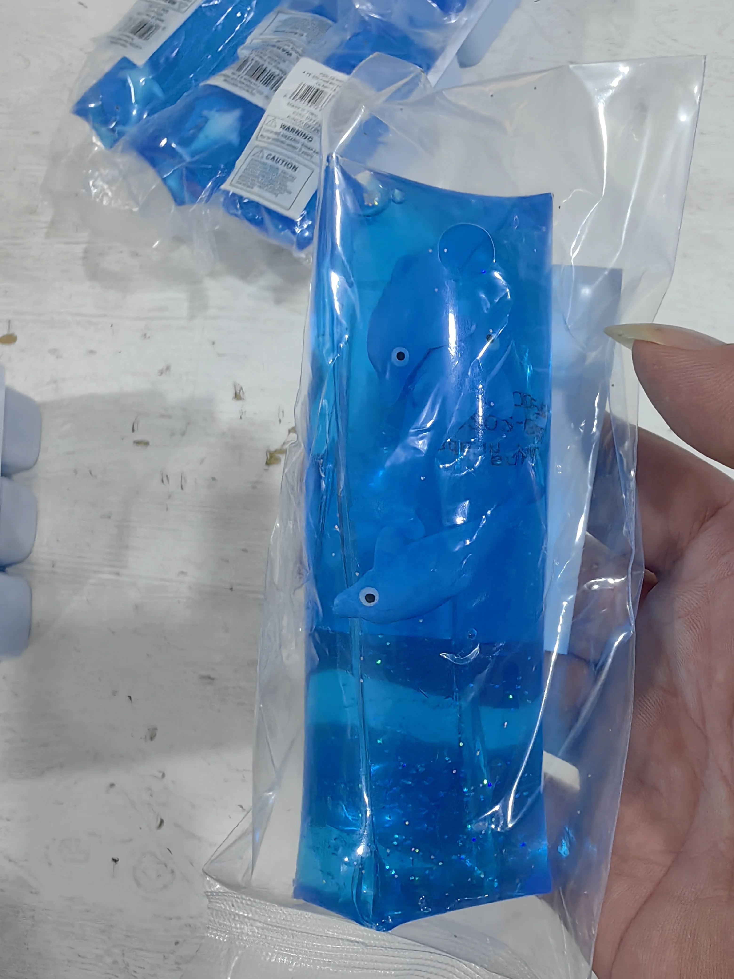 New  Dolphin Water Wiggler Toy  Water Snake Sensory Fidget Toys  Slippery Water Tube for kids