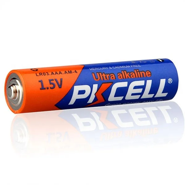 Dry cell alkaline AAA battery lr03 am4 for flash light wireless keyboard mouse