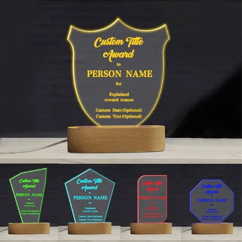 wholesale Custom acrylic award Acrylic recognition awards Personalized acrylic award for display