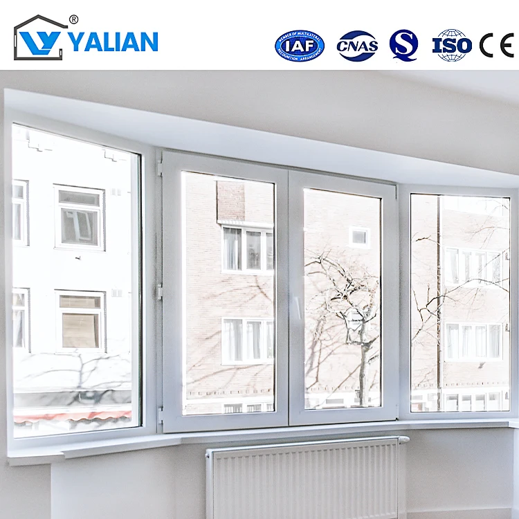 YaLian Aluminum Casement Windows Customized Modern Design Hurricane Impact Sound Proof Casement Windows