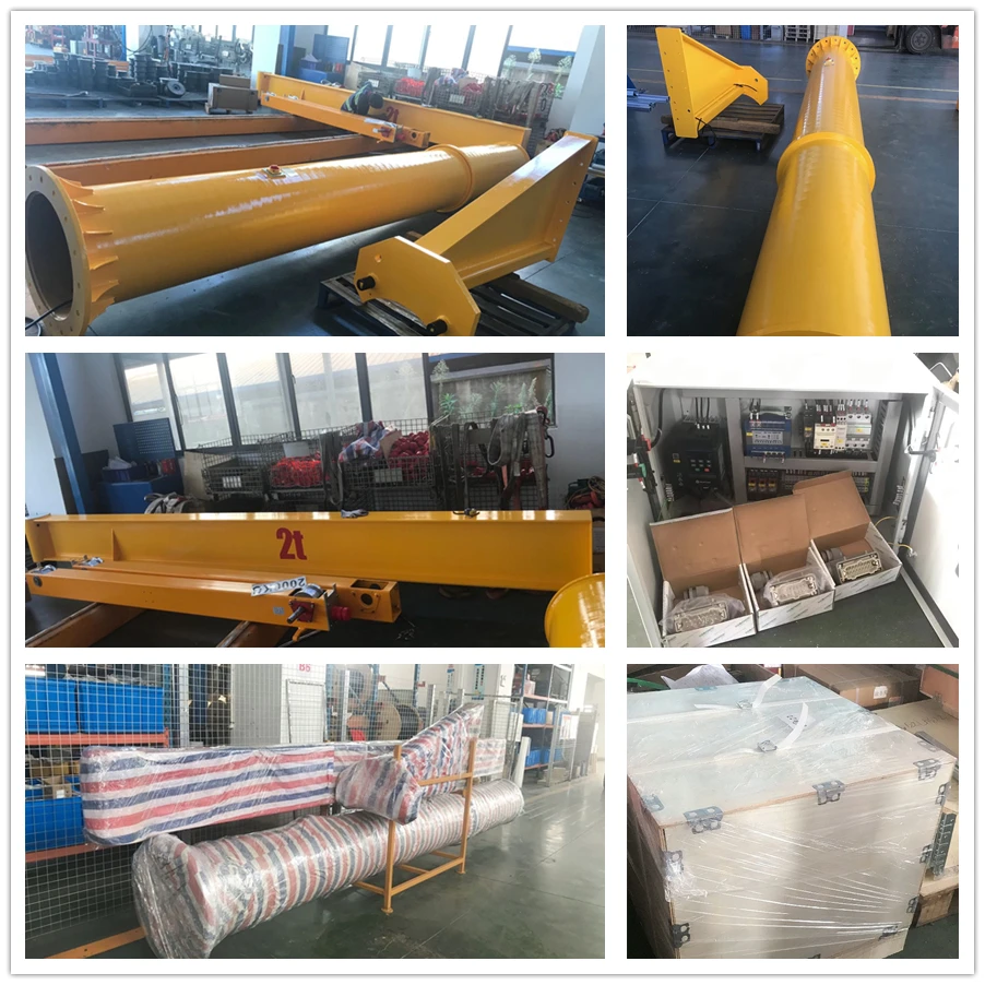 500 kg 1 ton 5 ton Foundation Free Standing  Electric & Manual Cantilever JIB Crane with Hoist