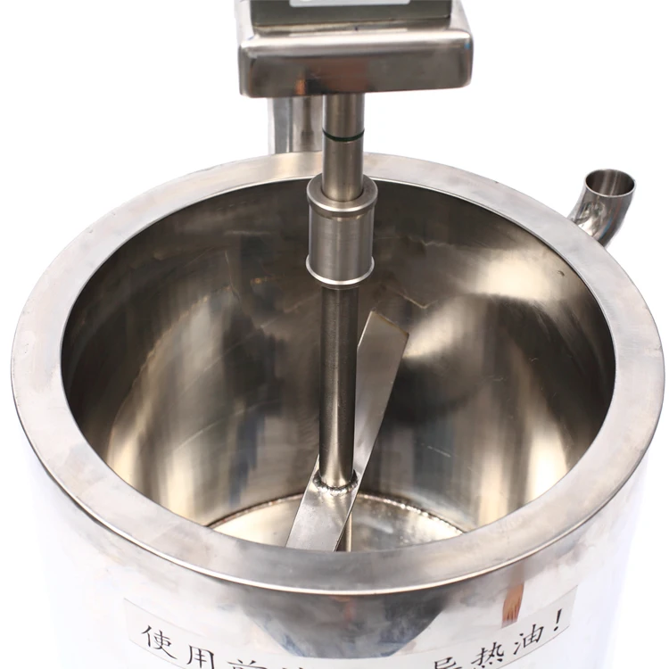 OEM  factory production of 20L/50L deskpot semi-automatic lipstick production equipment heating mixer lipstick filling machine