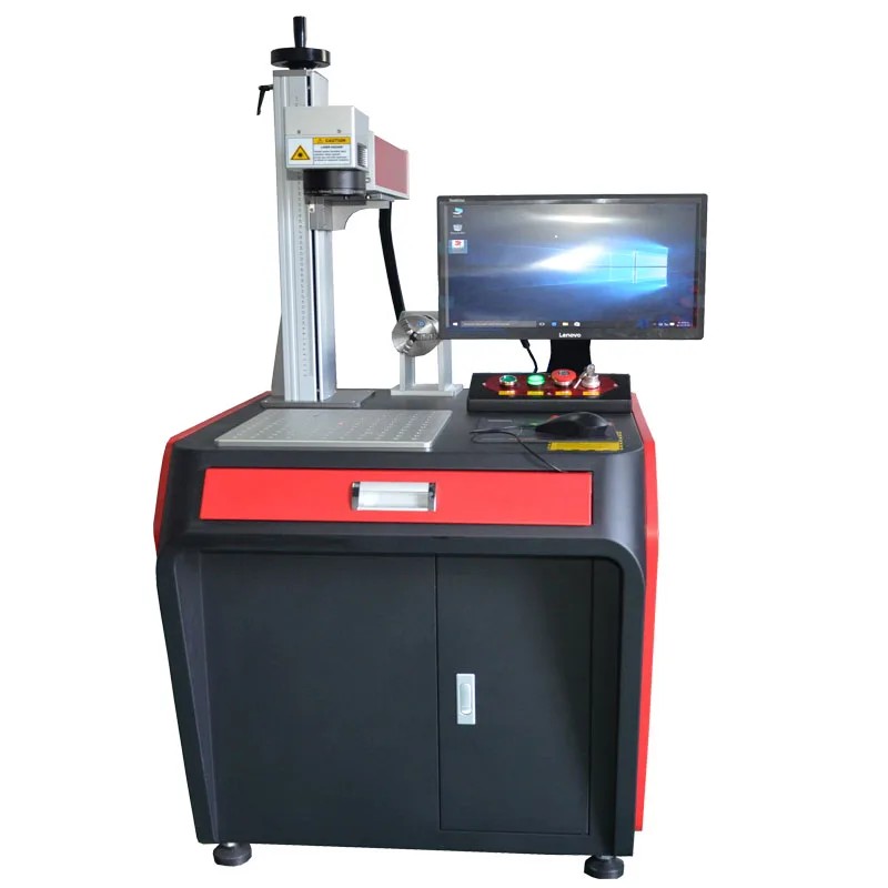 Hot Sale Raycus 20W 30W 50W Fiber Laser Marking Machine for marking metal
