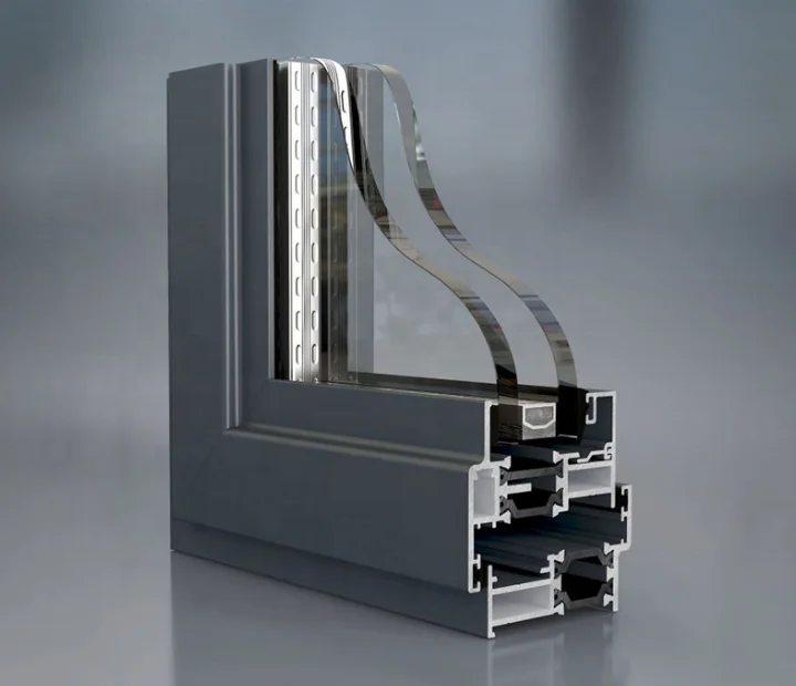 Cheap price double aluminum glass around window profile for liberia