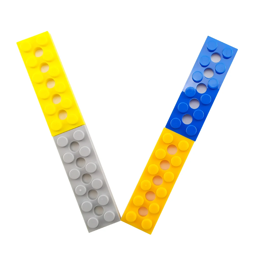 Best quality Safely Moc Building Block Brick  Plate 2 x 6 with 5 Holes Plastic Educational Toy No.32001