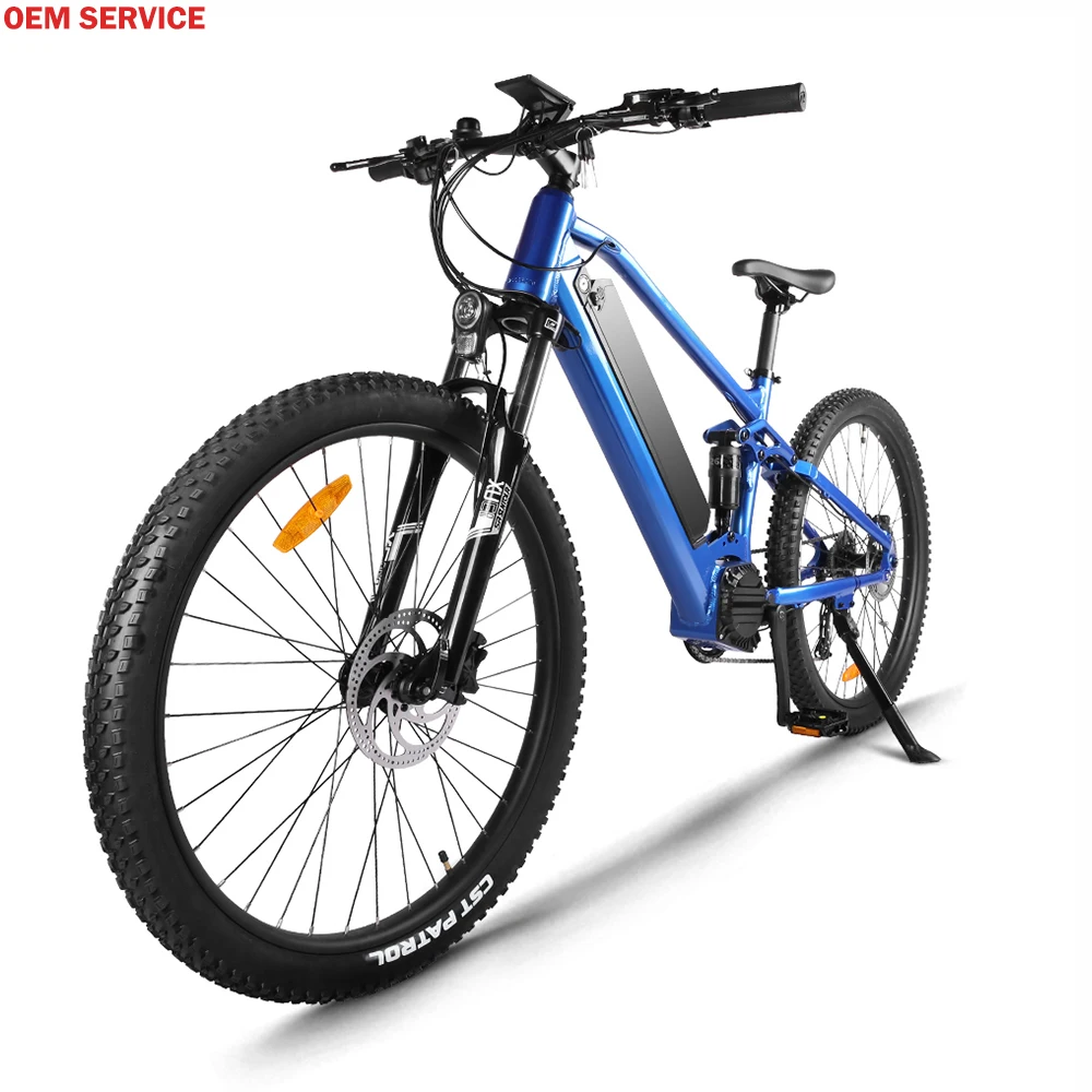 Akkubici high quality ebike middrive 750w48v motor electric bikes for adult 27.5 er tire electric bicycle with big display