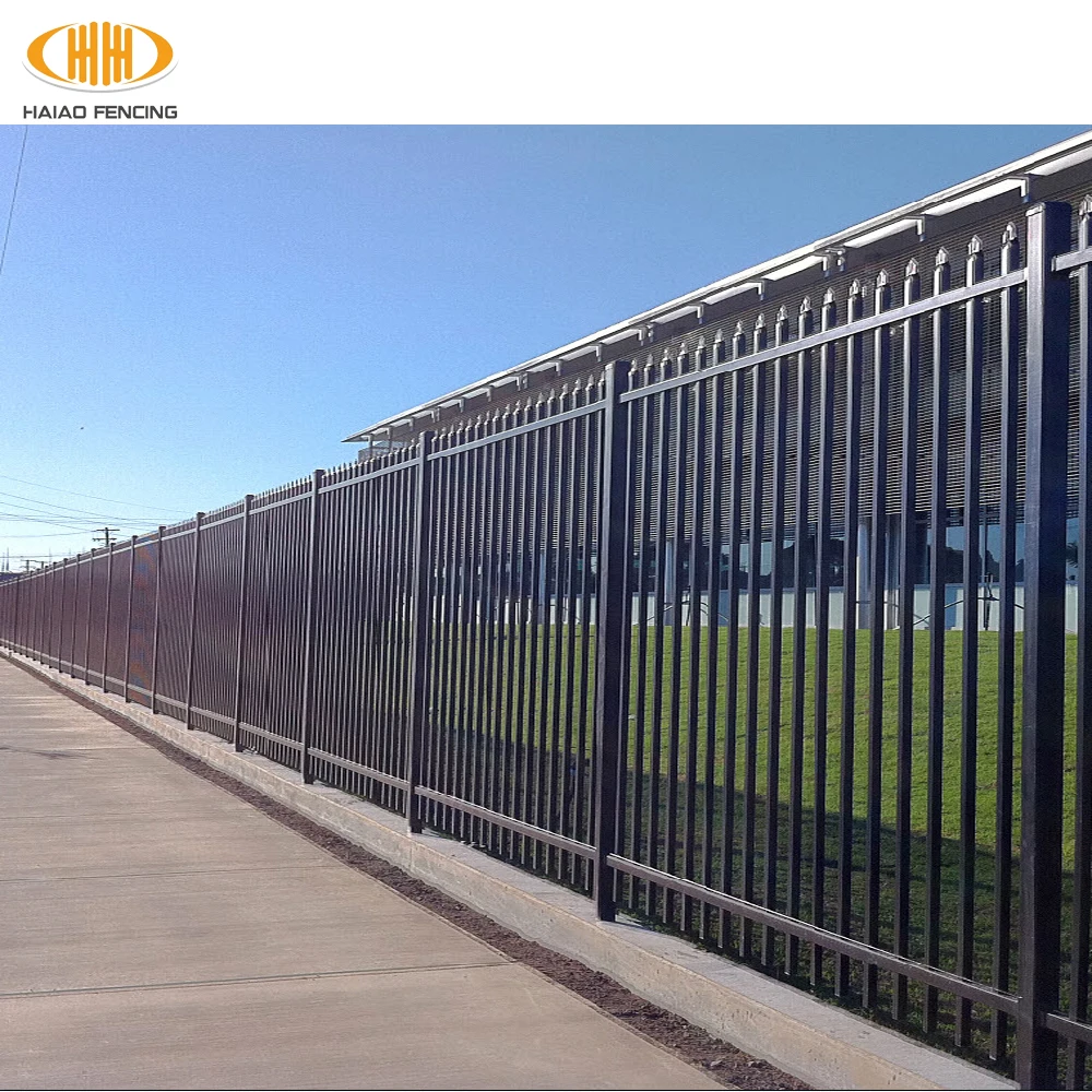 Haiao 8 Foot Maintenance Free Privacy Fencing Black Horizontal Aluminum Privacy Fence For Outdoor Perimeter