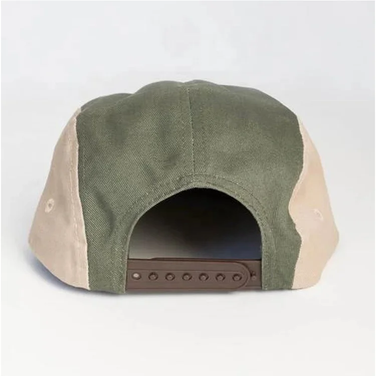 
2020 Custom Cotton Kids Size 5 Panel Camp Cap with Woven Patch 