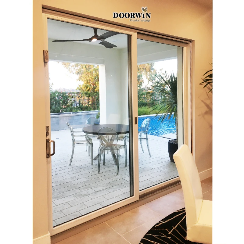 Manufacturer AS 2047 Australian Standard Glass UPVC/PVC Windows and Doors Soundproof Aluminum Patio Sliding Door For Balcony