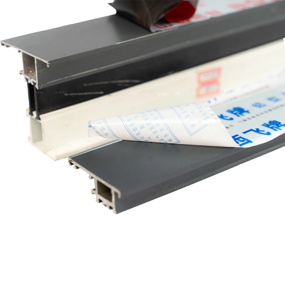 Competitive Price Black And White Water Based Acrylic Temporary Industrial PE Protective Film For Aluminum Profiles