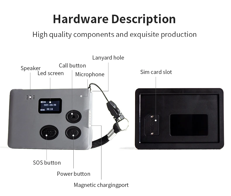 Listening Device 4g Spy Best Anti loss IP67 GPS Tracker Hanging ID Card Smart Finder Tracker for Kids Student in School