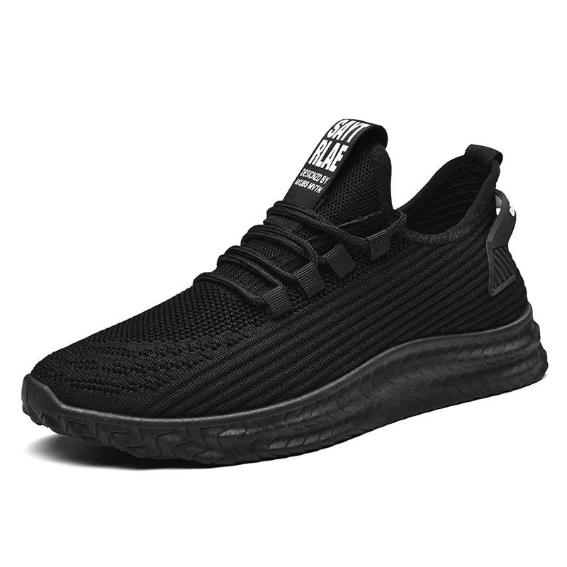 2021 new style lace up PVC sole fashion sport mens Black casual shoes