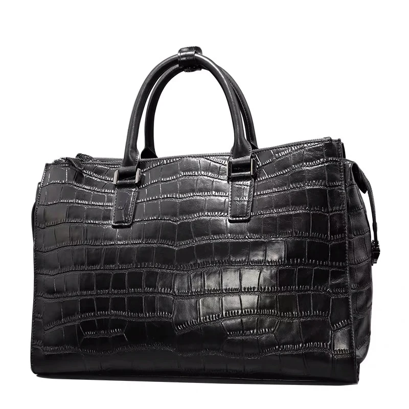 Индивидуальная мужская сумка деловой повседневный кожаный портфель дорожная деловая сумка-тоут для ноутбука