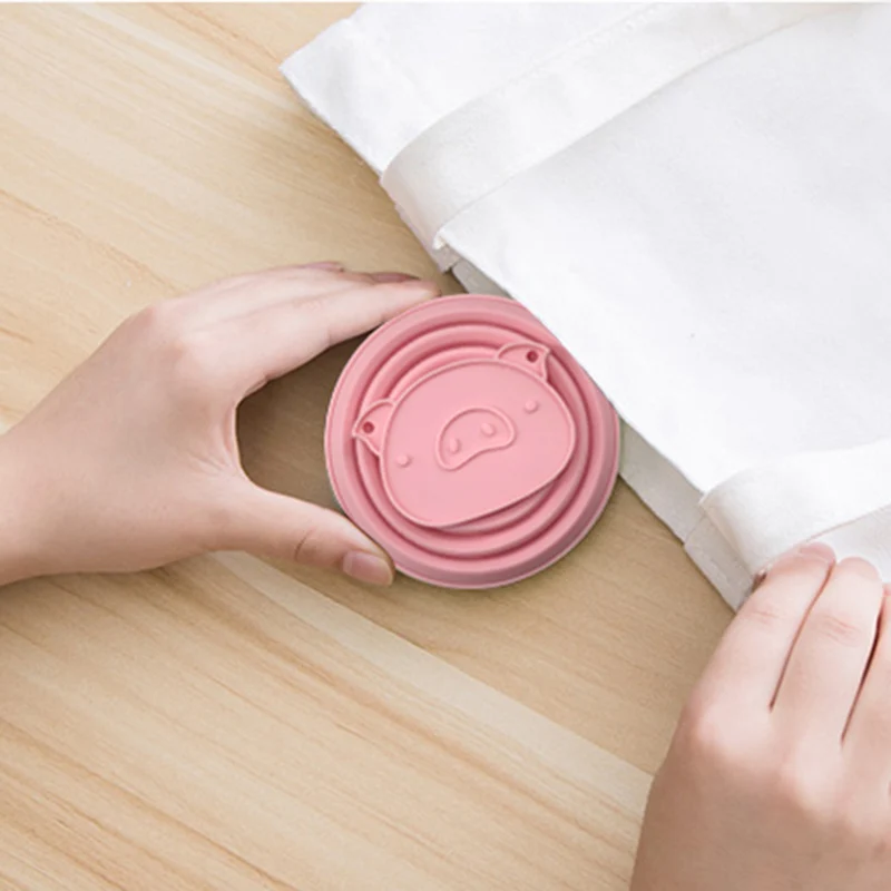 Sweet Pig Collapsible Silicone Water Cup Folding and Expandable tea Cup Travel Water Travel Hiking Camping Foldable Cup