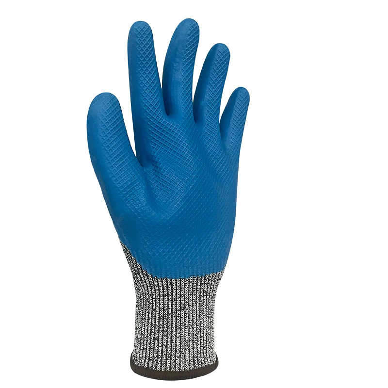 Industrial Safety Gloves Anti-Slip and Wear Resistance Latex Gloves with Oil Resistance Universal Anti-Skid Safety Gloves