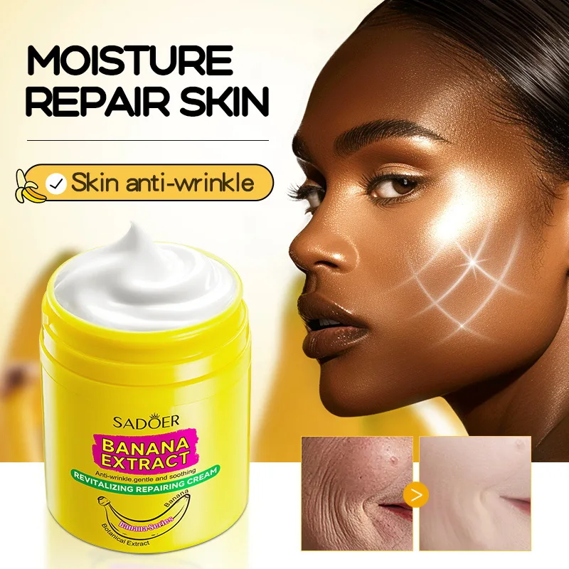 SADOER New Arrival Banana Anti Wrinkle Cream Moisturizing Repair Dryness Smooth Tender Skin Face Cream Beauty Skin Care Products