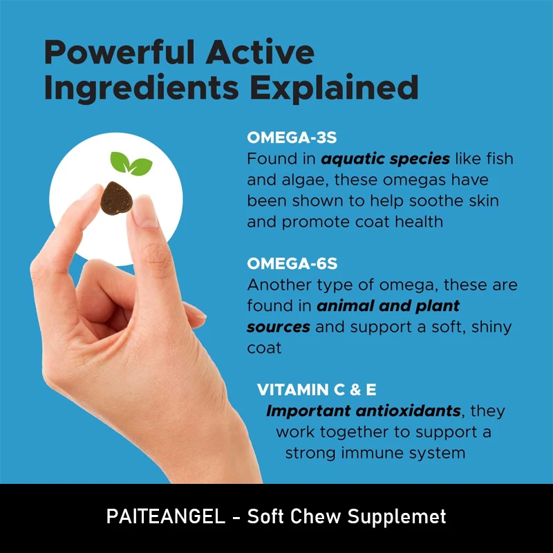 Omega Bites Soft Chews Omega 3 For Dogs To Support Skin And Health Fish Oil Vitamin Joint Support fur health for dogs salmon oil