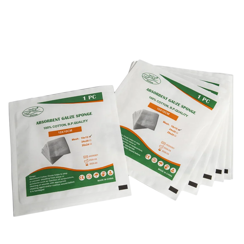 Sterile Gauze swab , gauze swabs ,Absorbent sterile  Gauze Swab 4'x 4'