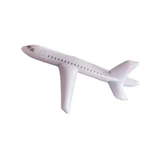 White Large Inflatable Airplane Float Blow Up Airplane Balloon for Outdoor Party Favors Various Ways of Playing
