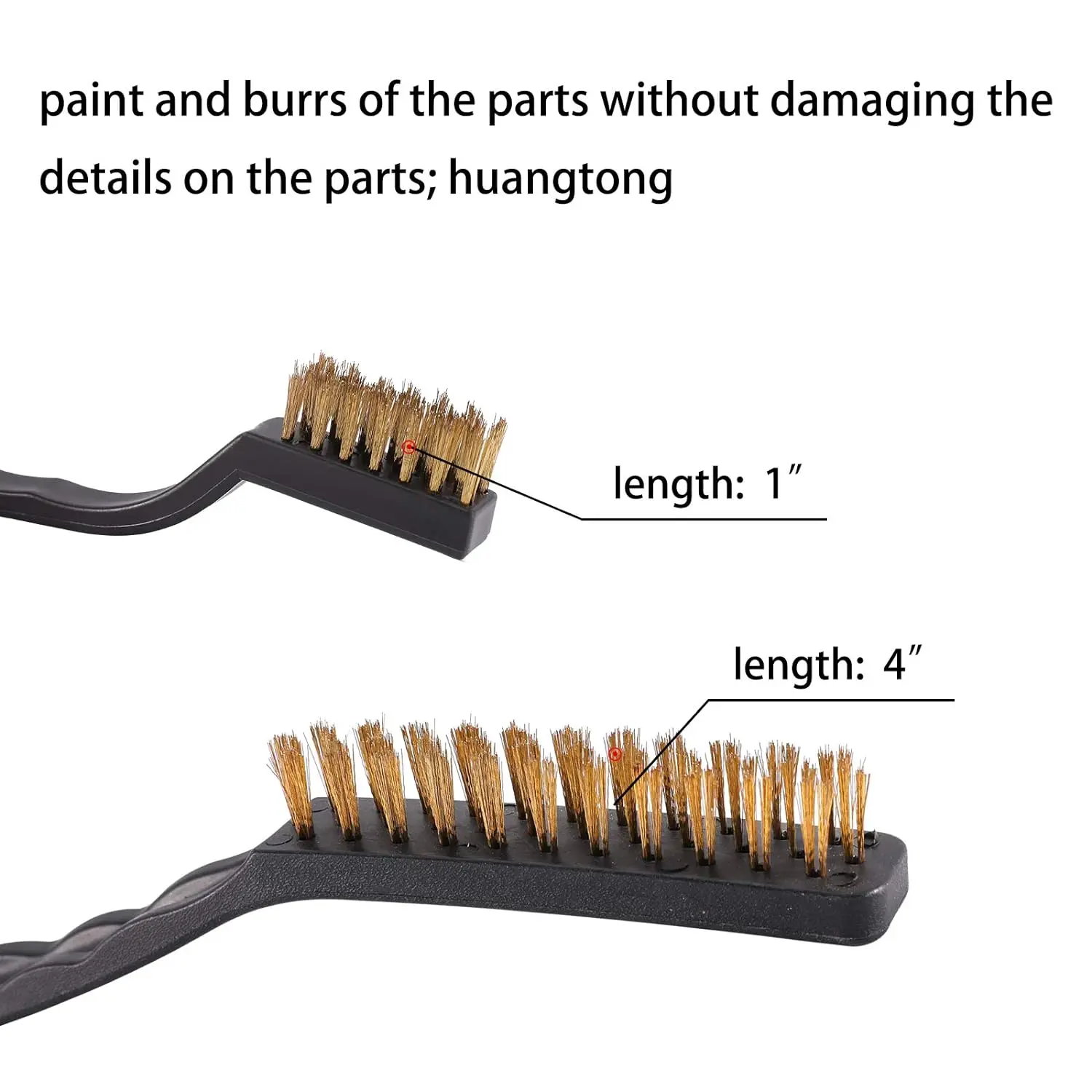 Wire Brush Set, Curved Handle Metal Wire Brush Scratch Brush for Cleaning Welding Slag Rust and Dust Curved Handle,