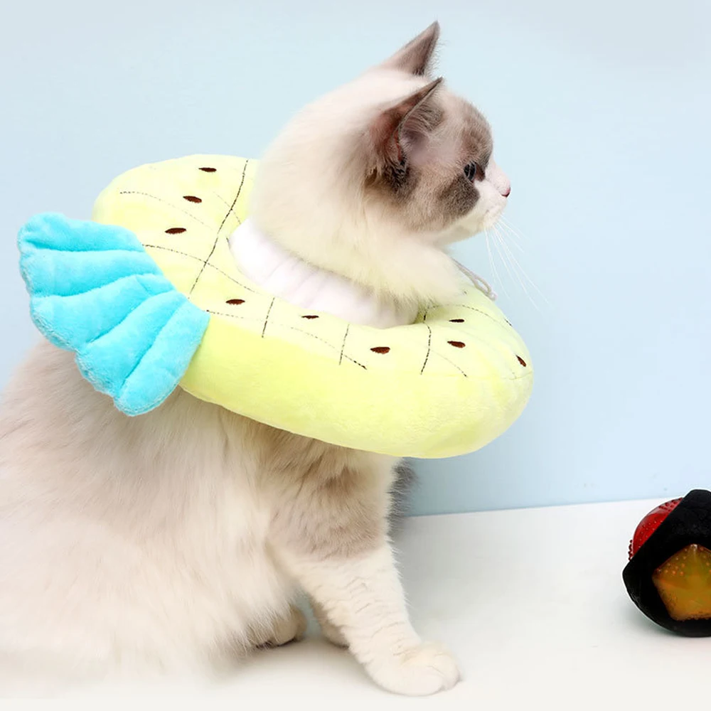 Prevent Licking And Biting Headgear Lovely Fruit Shaped Protective Cover Cotton Pet Collar