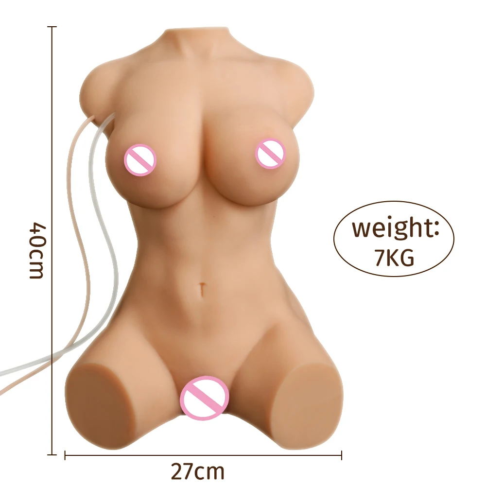 SHEQU Merida sucking and vibrating Half Body sex doll with remote control functional doll for man with automatic cleaning canal
