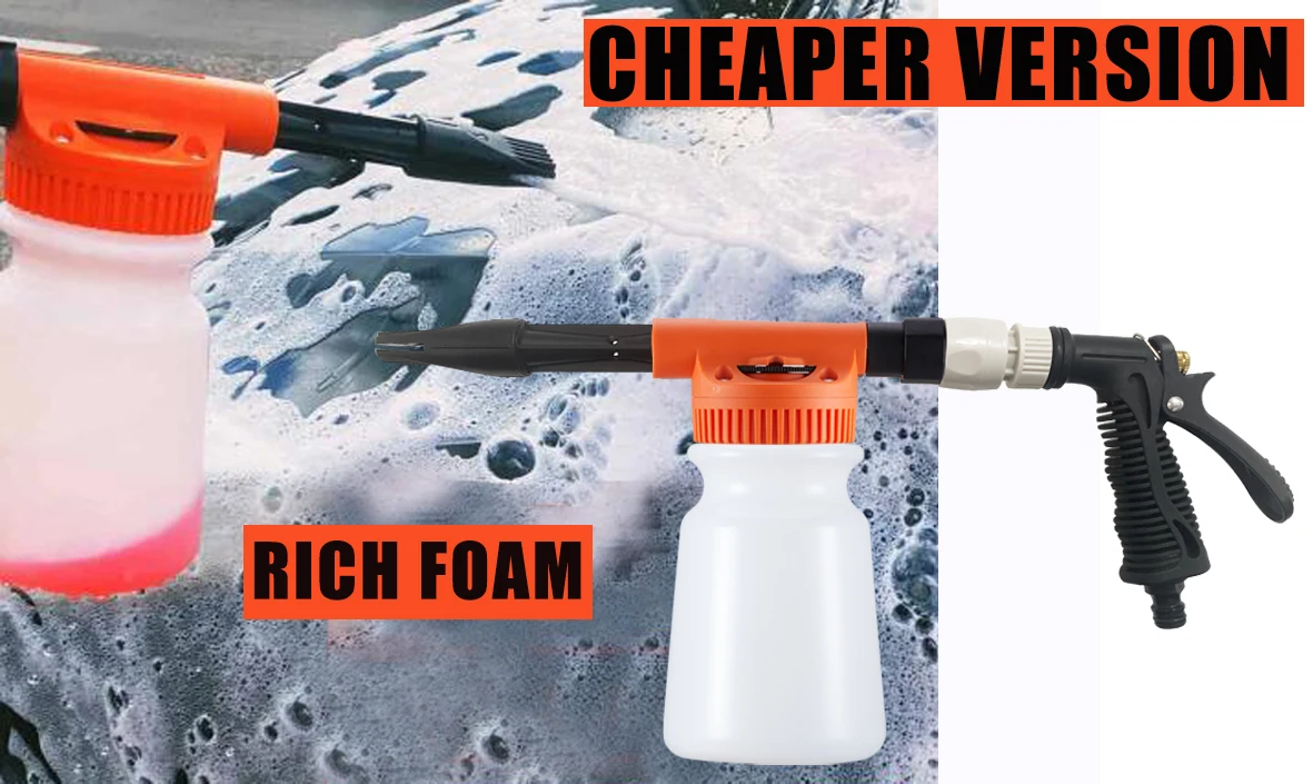 Easily and simply generate garden hose foam sprayer with Adjustment Ratio Dial