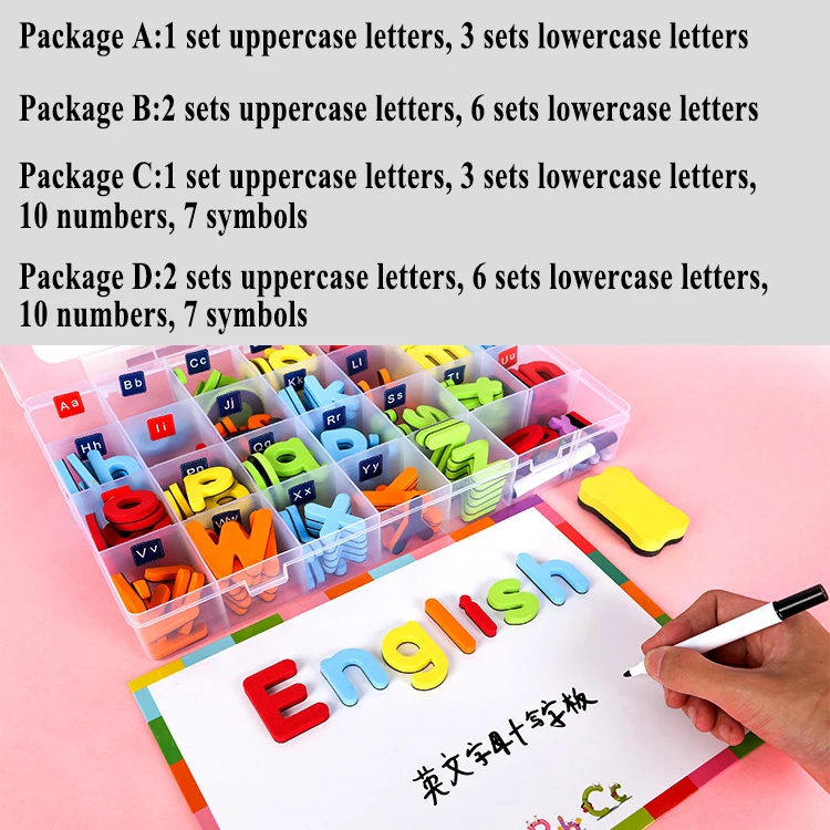 Custom alphabet letters and numbers eva foam Magnetic letters