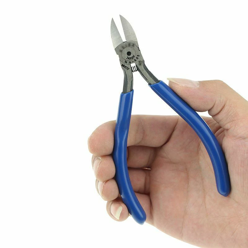 Japan blue rubber grip handle diagonal side cutters electronic 5 inch diagonal flush cut cutting pliers