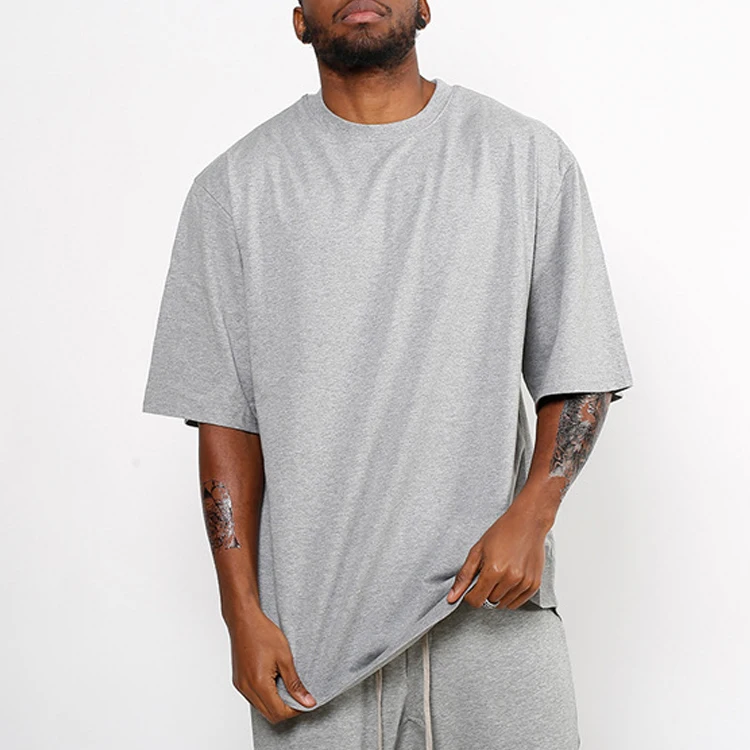 Футболки большого размера, хип-хоп, мужские хлопковые однотонные свободные футболки большого размера с круглым вырезом