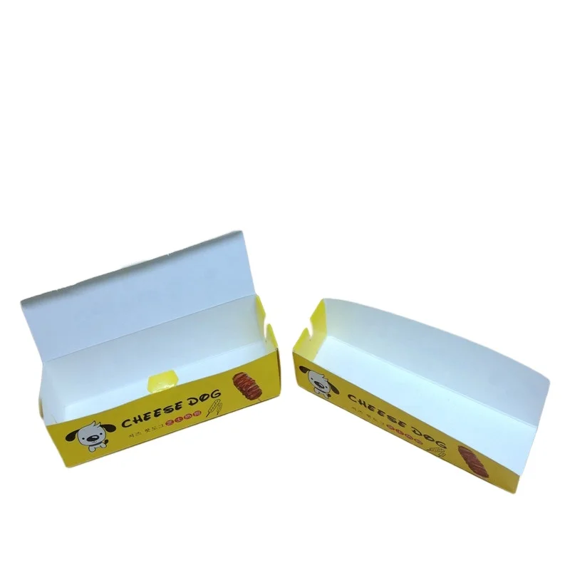 SENCAI wholesale custom printing biodegradable hot dog food paper tray box