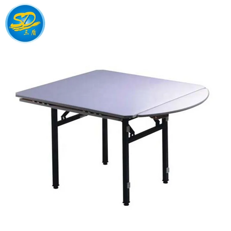Restaurant Dinning Room Banquet  Wooden Top Folding Square  Table
