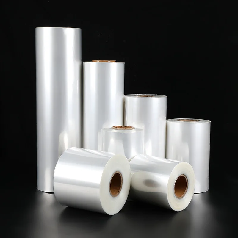 YC Factory Direct Sales Double Sides Matte Finish Pet Film Pof Boop Shrink Film Plastic In Roll Transparent Moisture Proof
