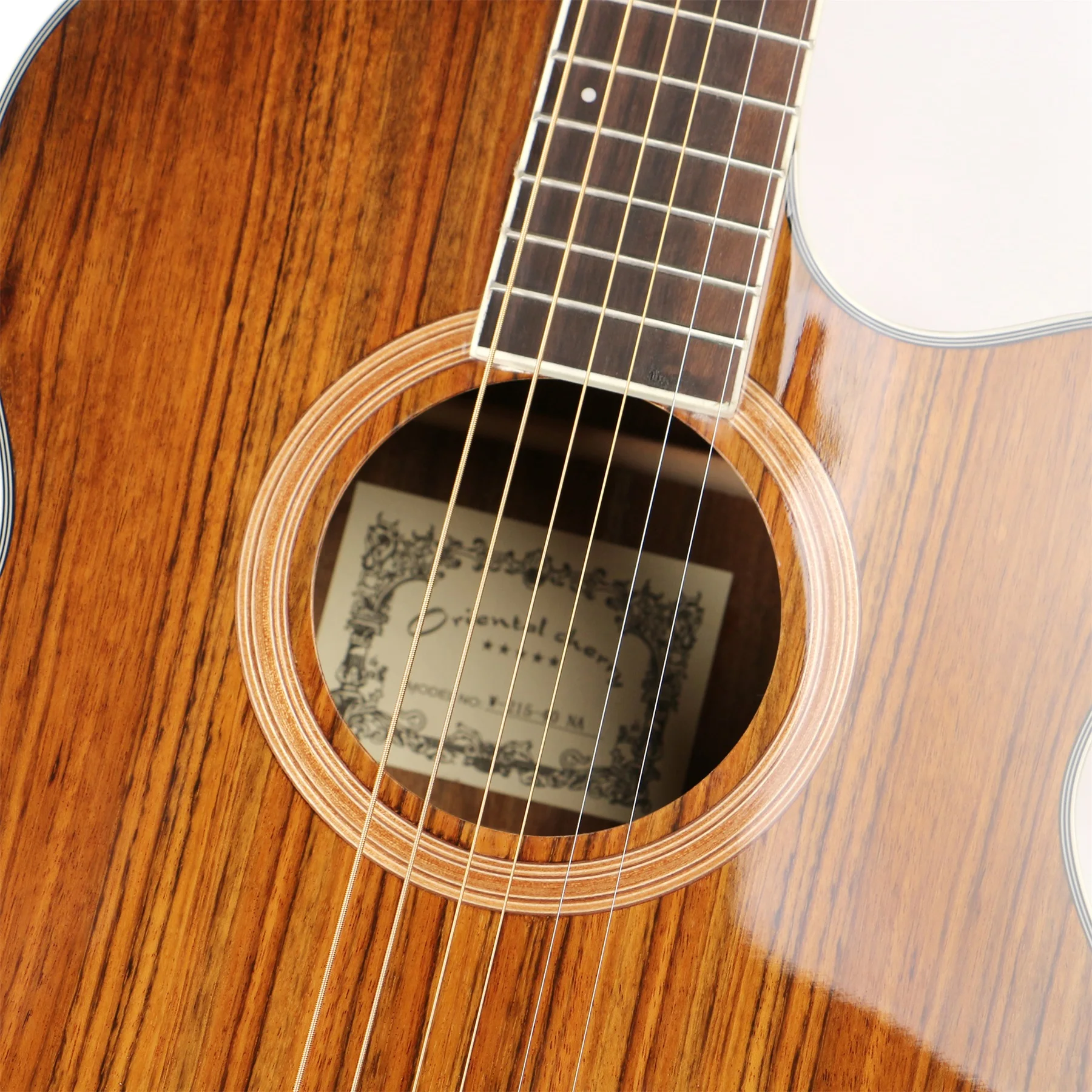 Factory custom 40 inch size high end acoustic guitar electric