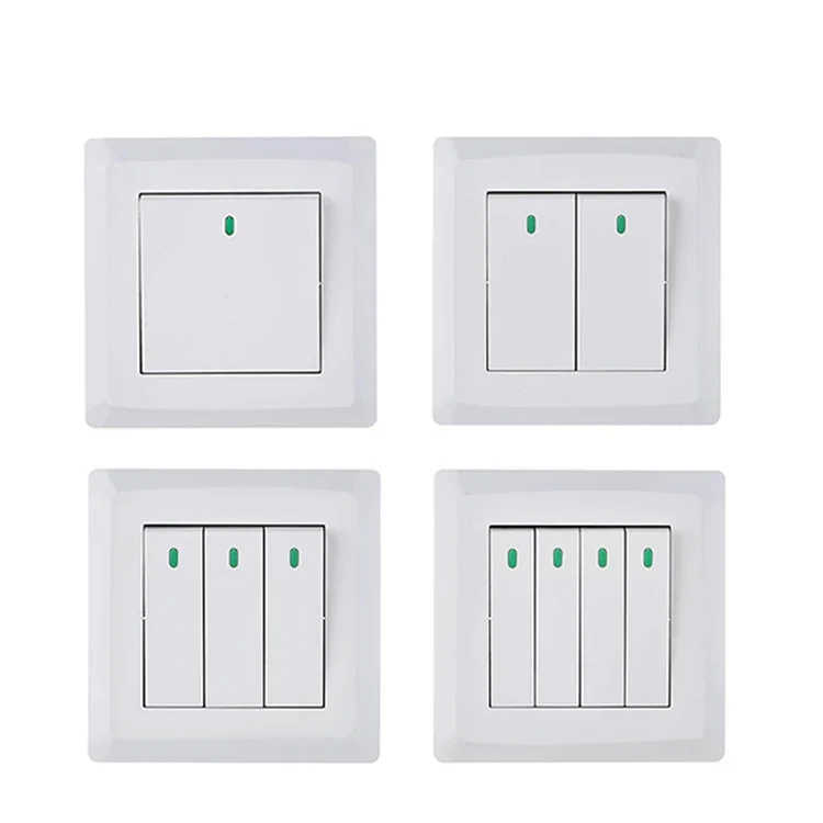 Best Sell Wall Switch 1/2/3/4 gang 1/2 way Electrical Wall Switch