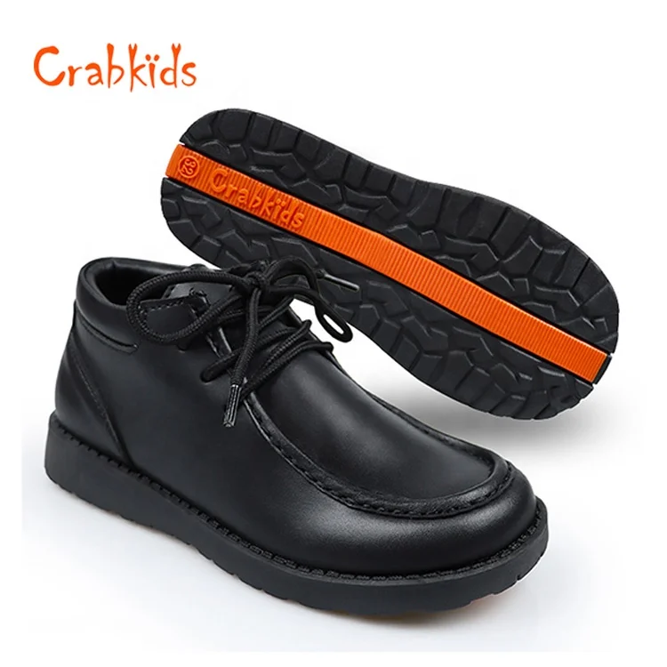 Crabkids Wholesale School Shoes with Black Buckle Strap for Boys