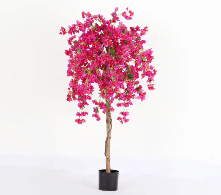 Home decoration artificial rhododendron simsii planch tree handmade decoration plant