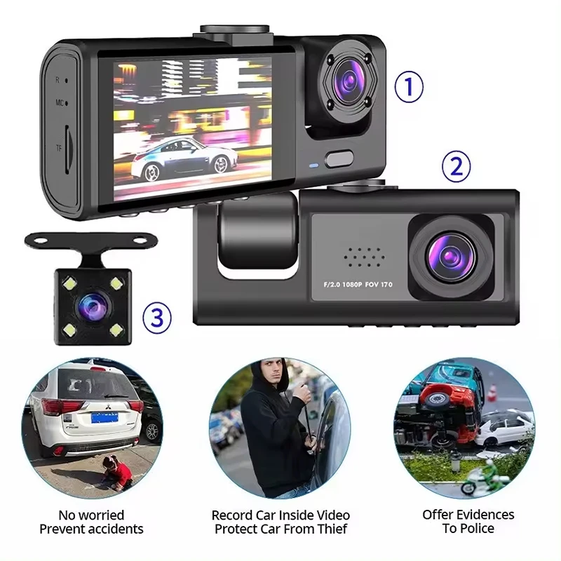 Pretty Cheap Black Car Box 2inch Night Vision Traffic Recorder G-sensor Loop Recording Full HD Dash Camera for Cars